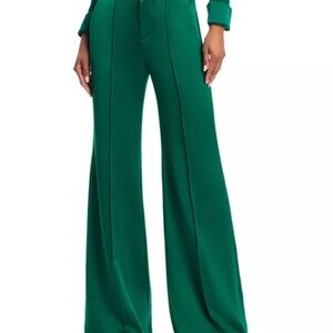Elegant Forest Green Satin Pant